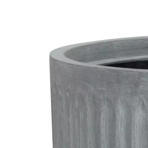 Górna krawędź donicy LEO24 w kolorze szary beton